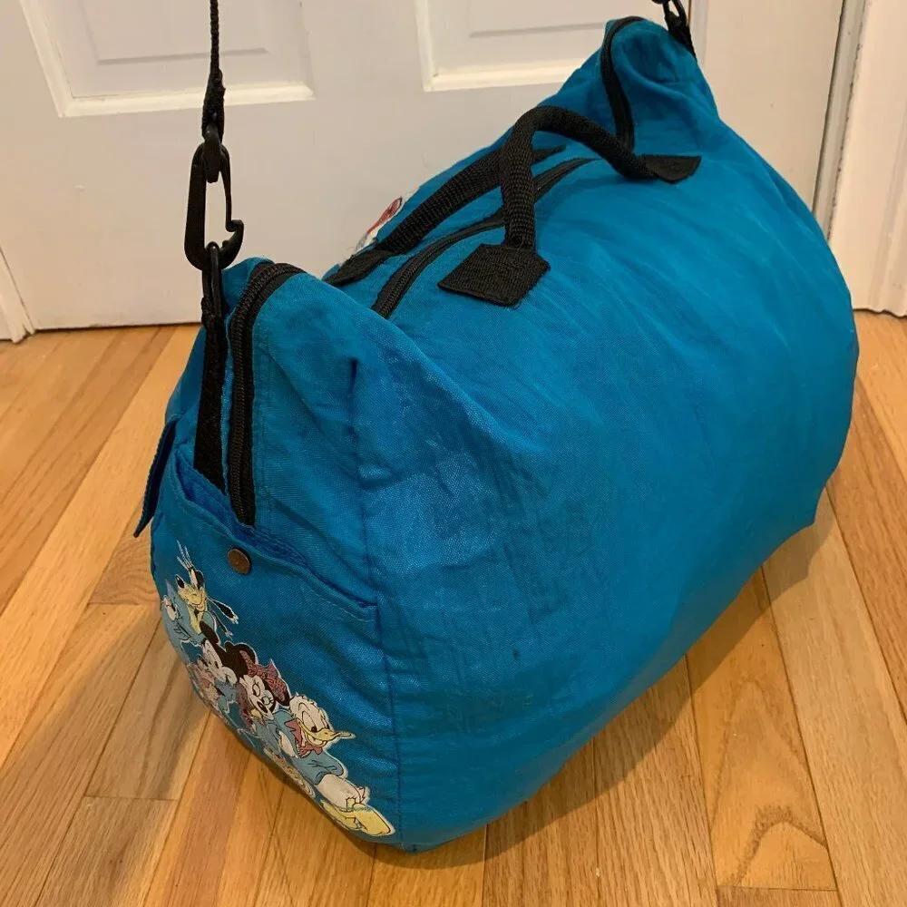 Vintage Disney Micky Mouse Duffle Bag Travel Bag